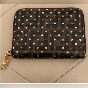 Fendi bi-fold zip wallet.